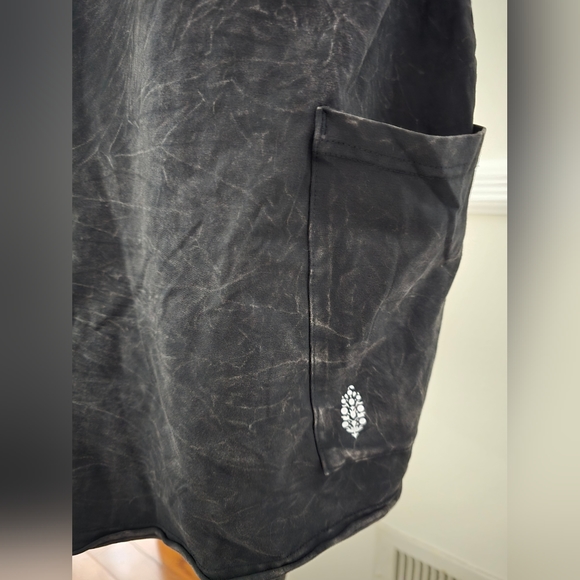 NWOT Free People Hot Shot Tee Romper Washed Black - Picture 5 of 14